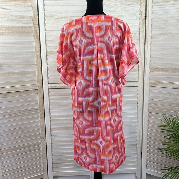 Vilagallo Ikat Kaftan Cover Up Dress 38 / 6 - Picture 7 of 14